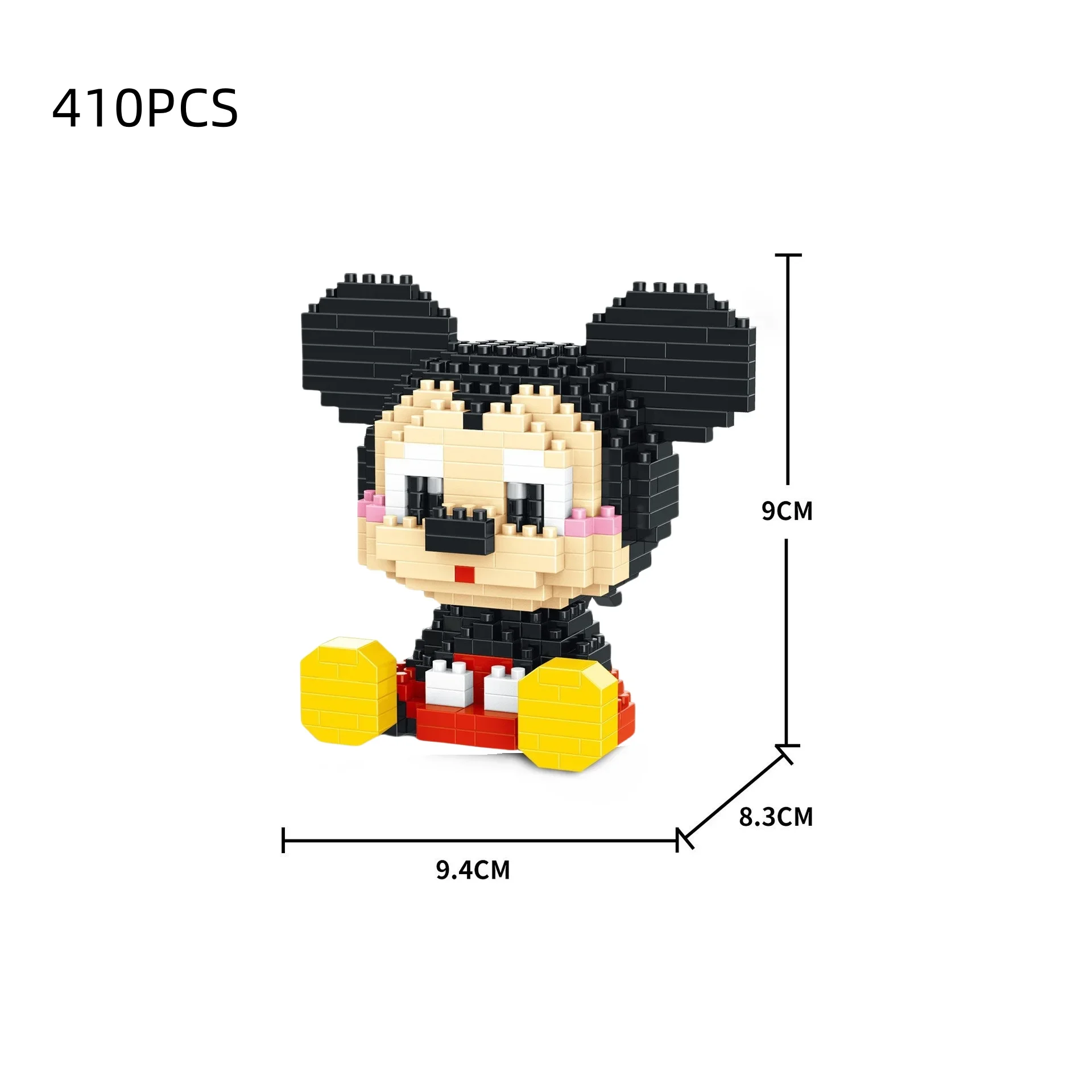 Cute particle building blocks toys Mickey Minnie Mickey Mouse building blocks assembly toys birthday gifts Halloween Christmas - view 4