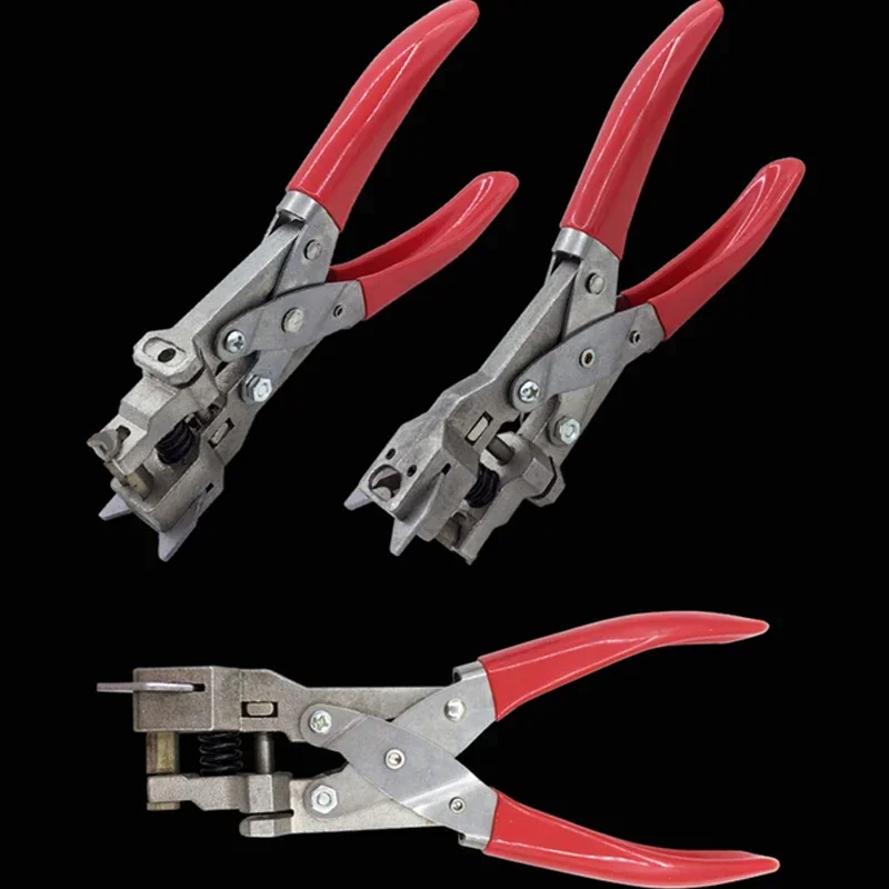 Portable PVC ID Card Punching Pliers r5 Chamfer 5mm Round Hole/3mm Flat Hole Card Handheld Punching And Binding Tool