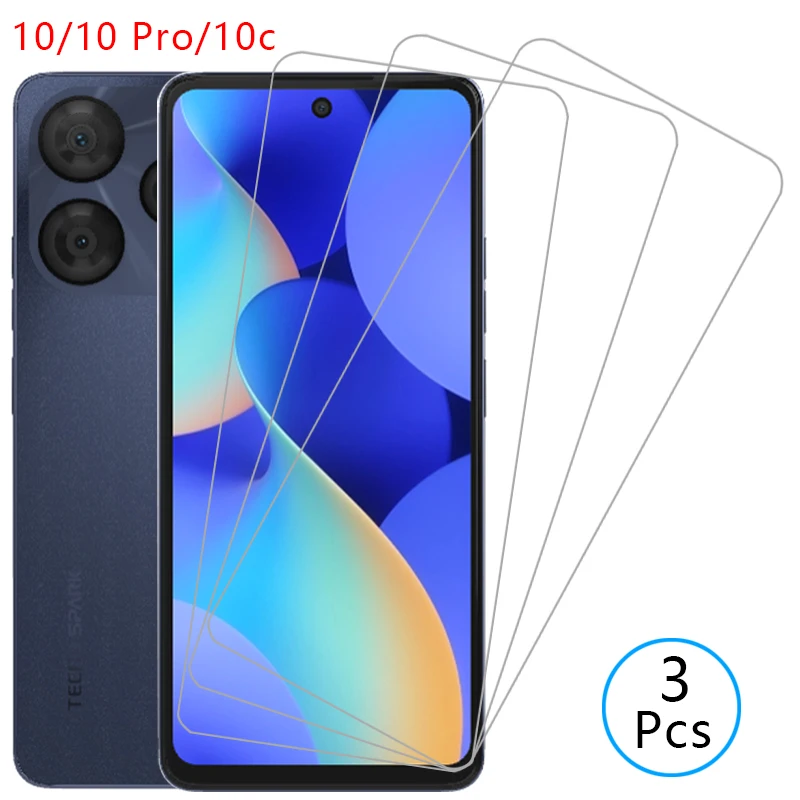 protective tempered glass for tecno spark 10 pro 10c screen protector on techno spark10 4g 5g 10pro phone film glas tehno texno