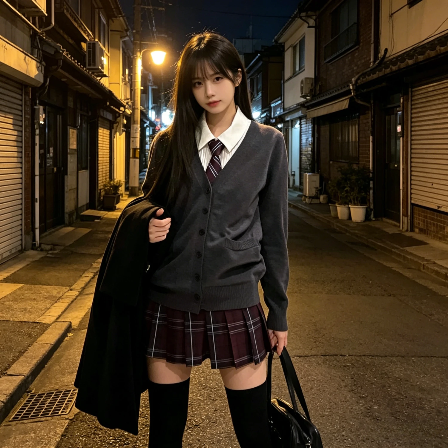 日本のプレッピー風vネックニットカーディガン、春秋jk制服セーター、卒業写真や普段着に最適なスリムフィット