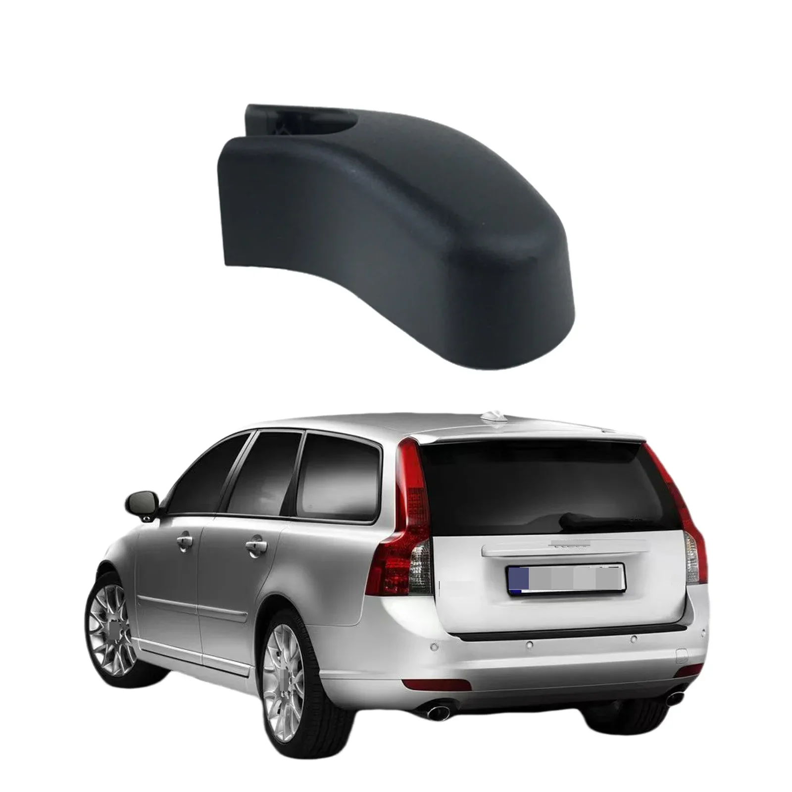 

For Volvo V50 2004-2012 Car Accessories Rear Windshield Windscreen Washer Wiper Arm Nut Cover Cap