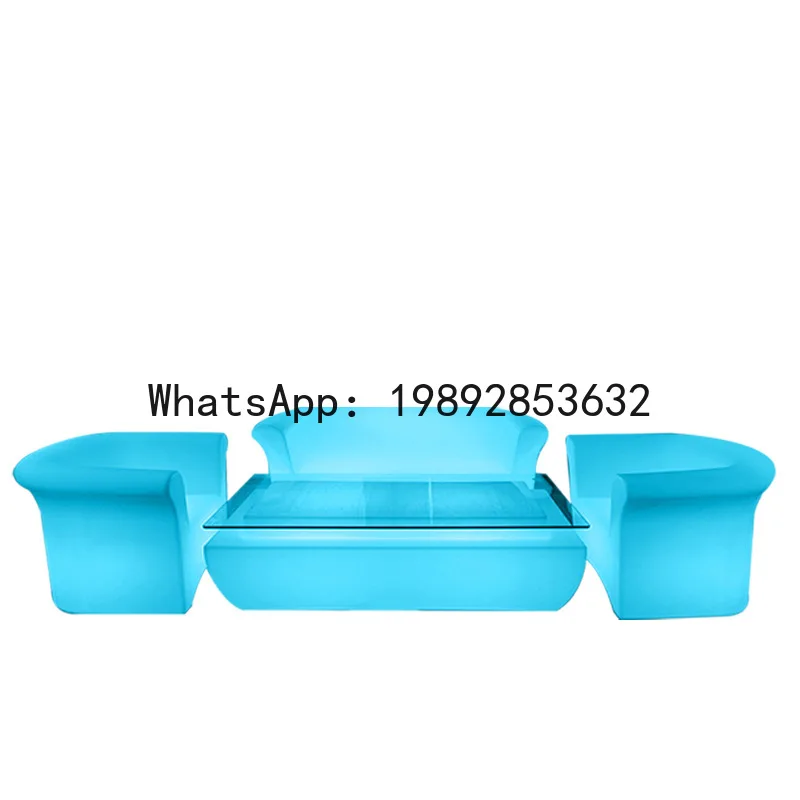 

LYY Colorful Luminous Combination Sofa KTV Bar Outdoor Home LED Colorful Luminous Color Changing Sofa Chair