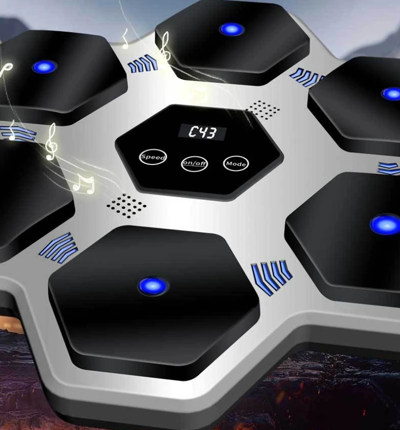 OEM Wholesale Music Boxing Machine Wall Target Pad Light up Home Boxing Trainer Smart Music Boxing Training Machine