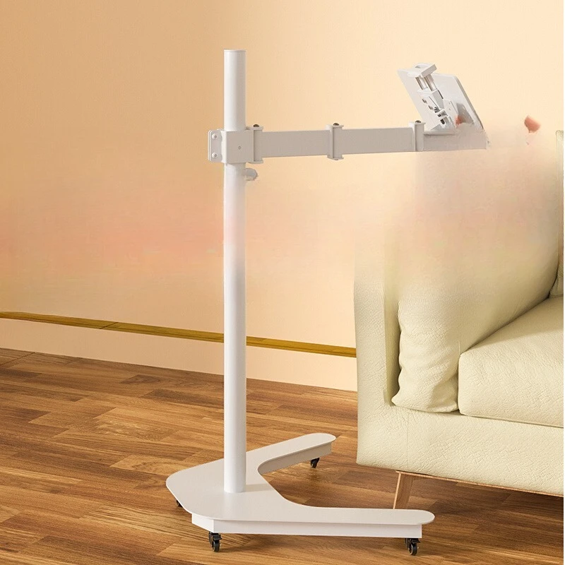 

Retractable rotating mobile phone, flat panel display, floor-to-ceiling movable bracket, horizontal and vertical screen learning