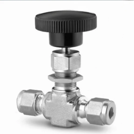 SS-1RS6MM Stainless Steel Integral Valve Cap Needle Valve 6mm 0.37Cv Tube Joint Adjustment