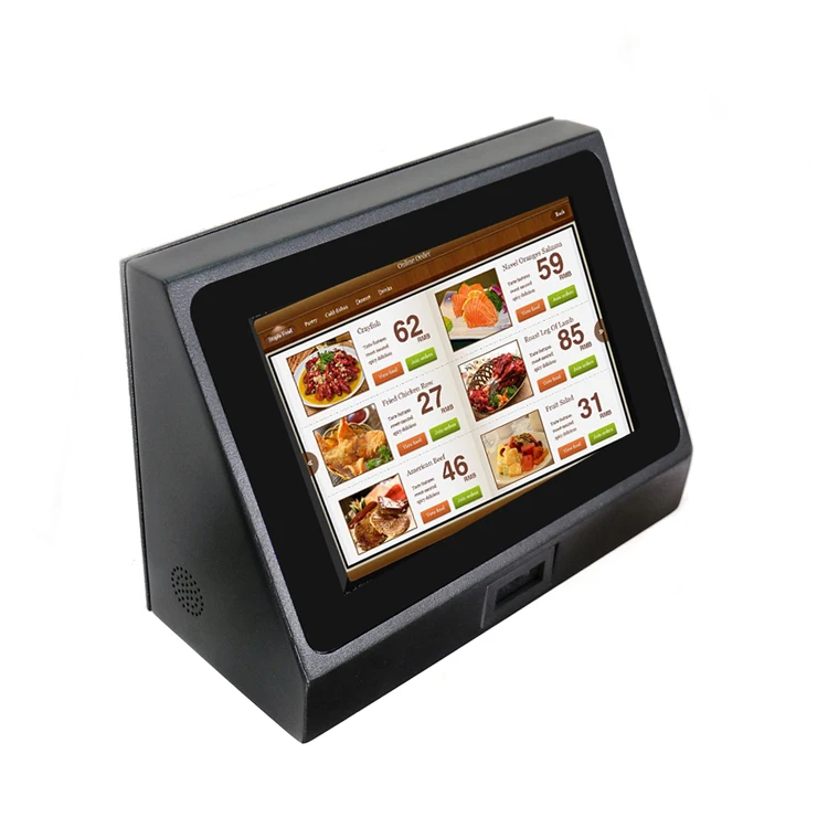 Industrial Grade Android Tablet with 2D Barcode Scanner Module Metal Wall Mounted for Business Use in Shops