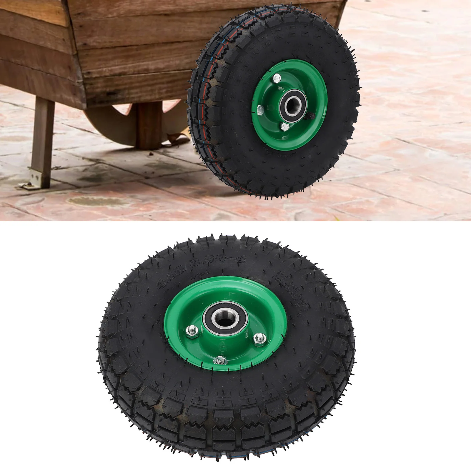 10-inch-rubber-cart-wheel-replacement-410-350-4-inflatable-wheel-for-garden-cart-trolley-wheelbarrow-6204-bearing-250kg-load