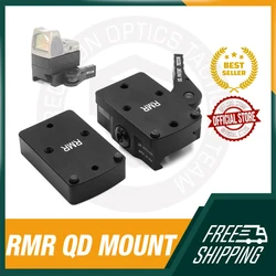 RM QD Mount With Riser Plate For RMR Mini Red Dot Sight Auto Lock Fit 20mm Weaver Picatinny Rail In Stock