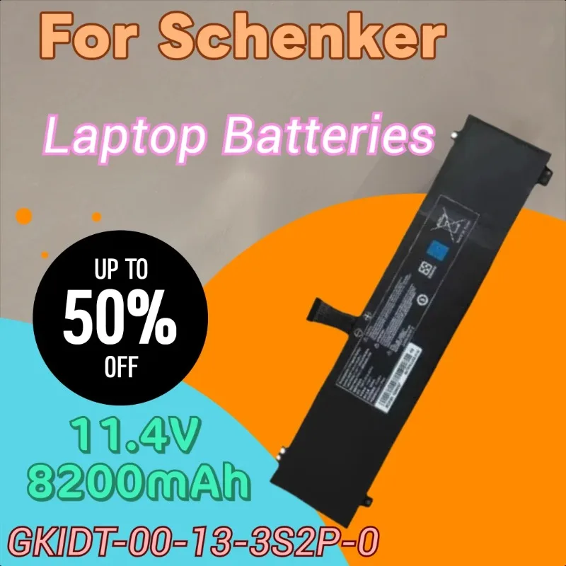 

100% New GKIDT-00-13-3S2P-0 Laptop Battery 11.4V 8200mAh for Schenker XMG Fusion 15 XFU15L19 and For XPG Xenia 15High Quality
