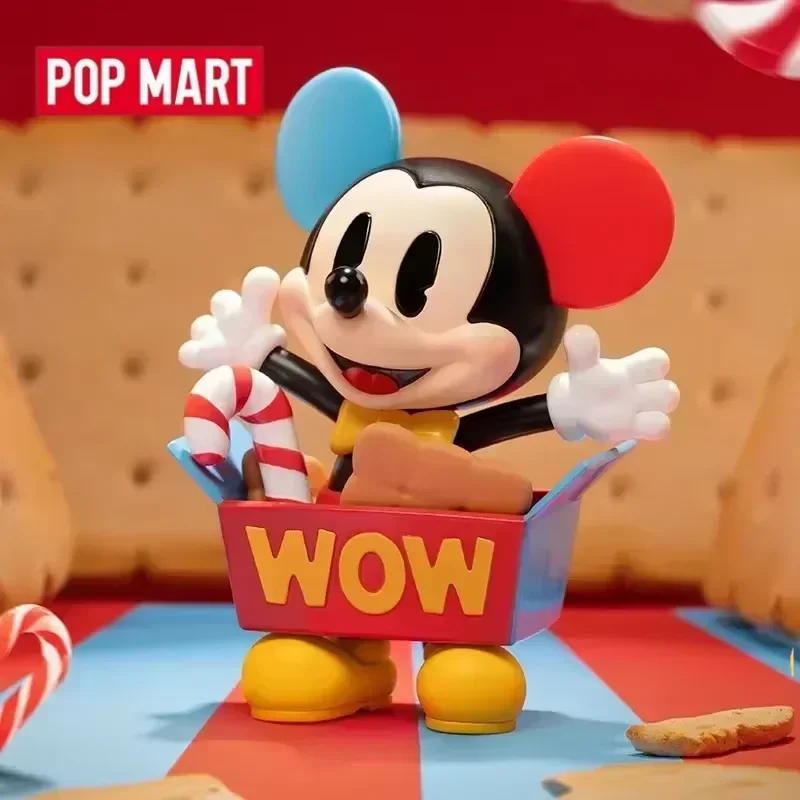 POP MART 디즈니 미키 무한 상상력 시리즈 블라인드 박스 미스터리 박스 귀여운 장식품 피규어 홈 데코