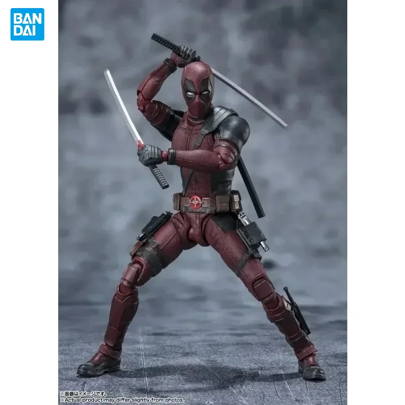 

In Stock Bandai Original S.H.Figuarts Deadpool 2 Super Hero Anime Action Figures Model Toys Collection Doll Kids Hoilday Gifts
