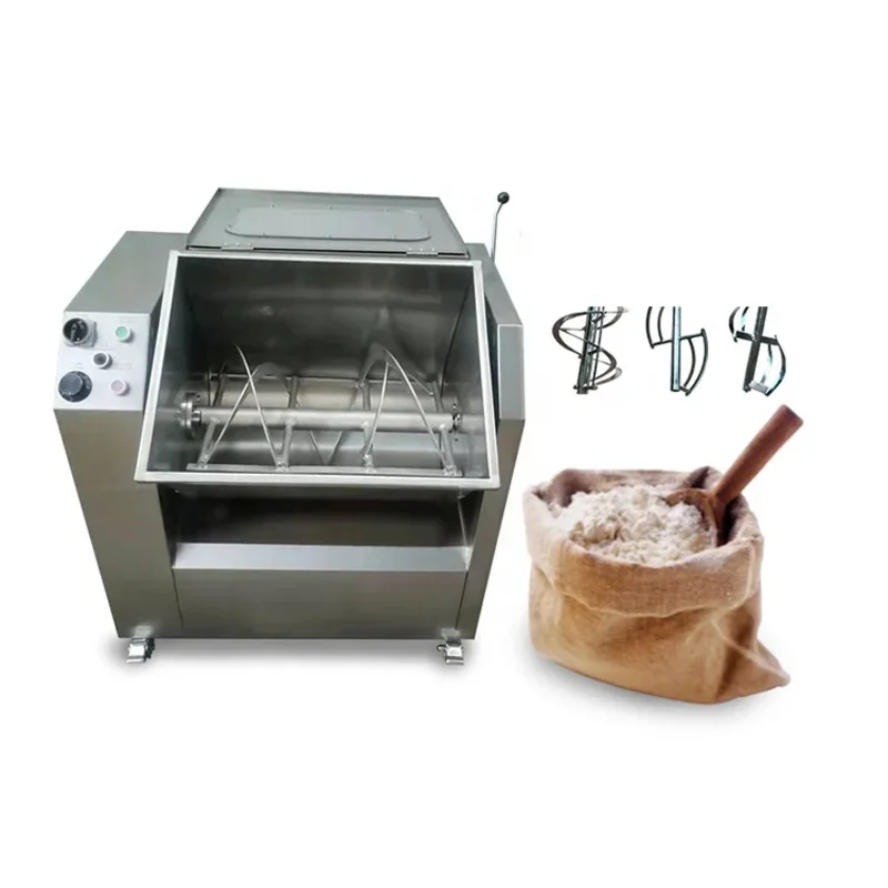 

150KG 250KG 350KG 750KG Horizontal Dough Minced Meat Mixer Biscuit Wheat Flour Meat Filing Mixing Bread Dough Mixer