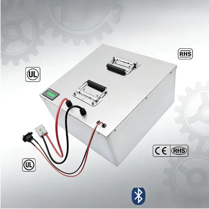48V Rechargeable Li-ion Storage Battery 100Ah-200Ah Built-in Protective BMS Compatible With 10KW-18KW Inverter For Solar Power