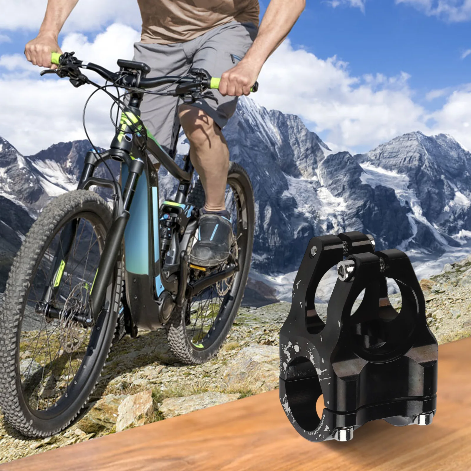 

6061 Aluminum Stem 31.8mm Bike Stem Cycling Decoration Anodized Finish Colorful Decoration 31.8mm Handlebar Fit