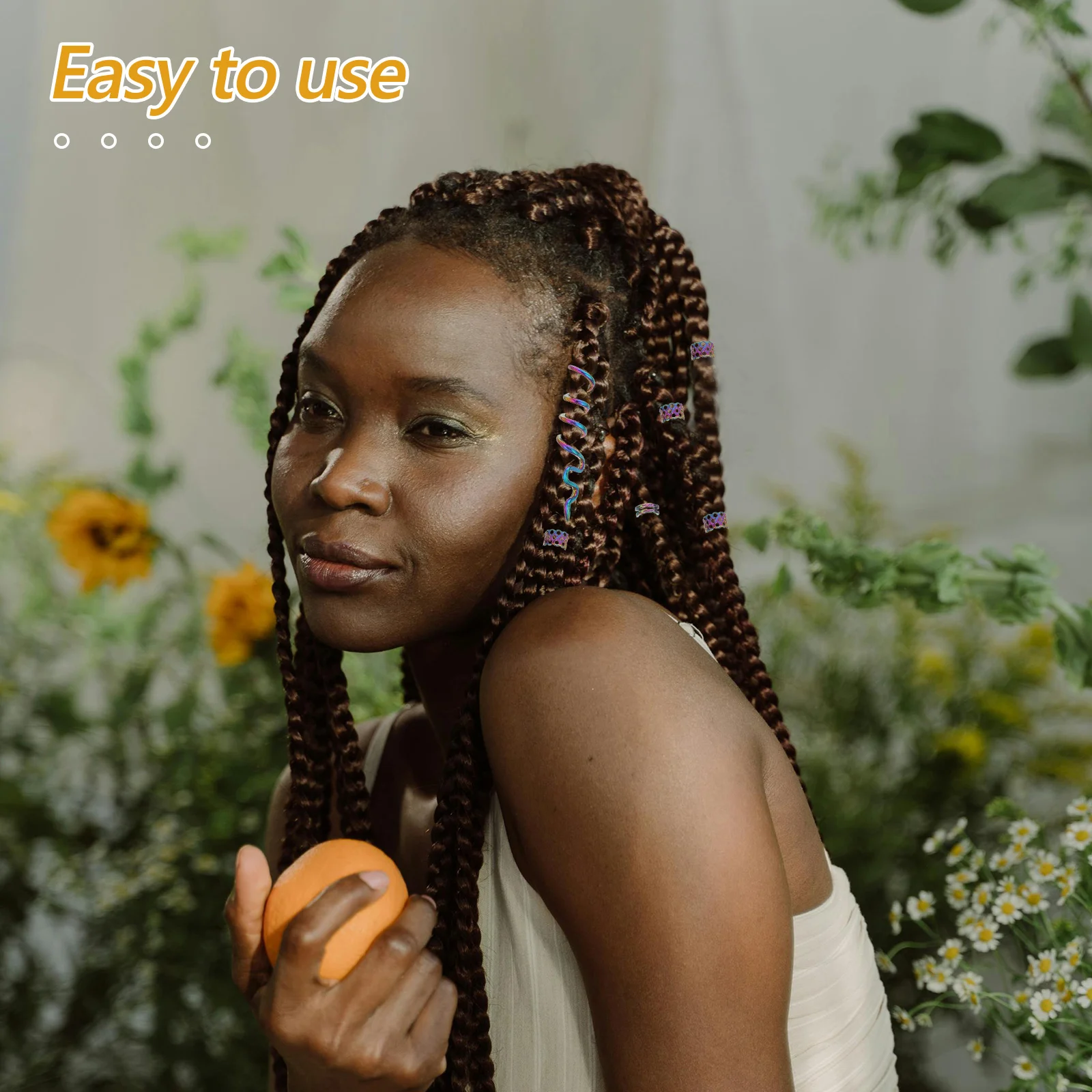 1 مجموعة مقاطع الشعر الرجعية Dreadlock مجوهرات ل الضفائر الزخرفية المعادن جديلة اكسسوارات دوامة الأصفاد خواتم لافتة للنظر الشعر جواهر #2