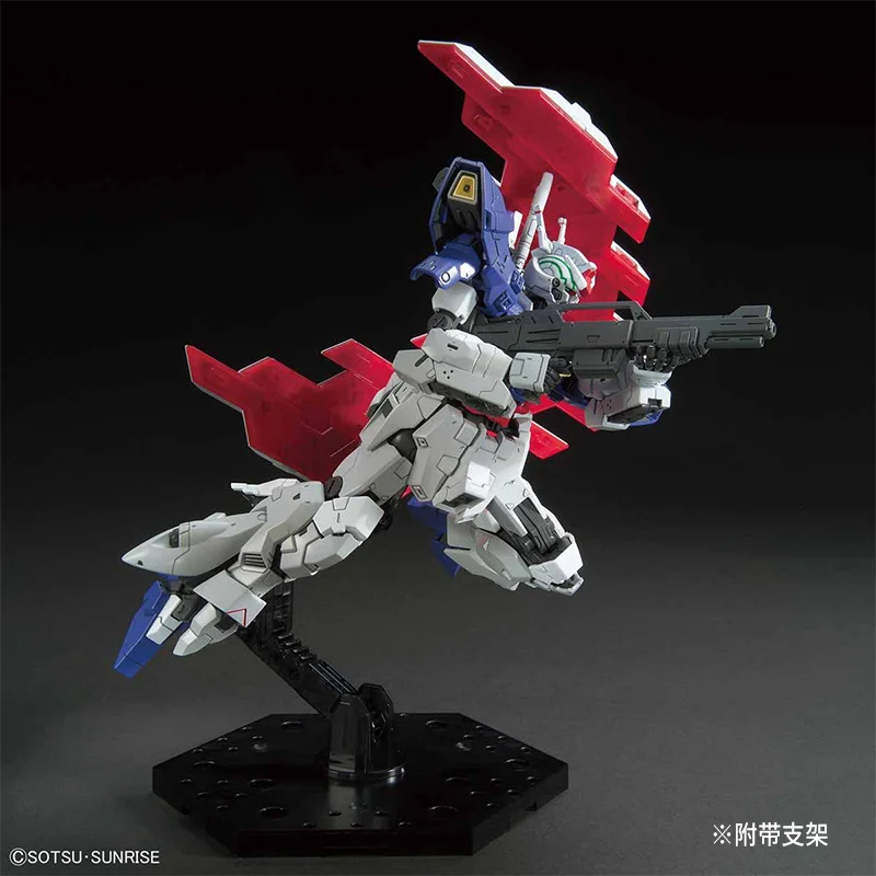 Na Stanie BANDAI Oryginalny HG 1/144 AMS-123X-X MOON GUNDAM Figurka Anime Model do Składania Zabawka Kolekcjonerska Ozdoby Prezent Dla Dzieci Chłopca