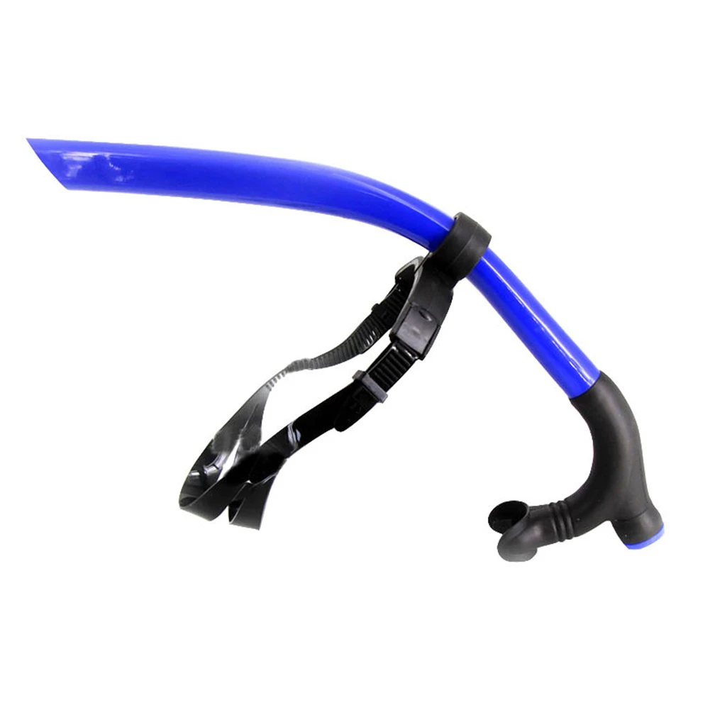 

New Silicone Swimming Front Breathing Tube Diving Training Adults Snorkel Diving Tube Swimming Scuba Diving Equipment,Blue