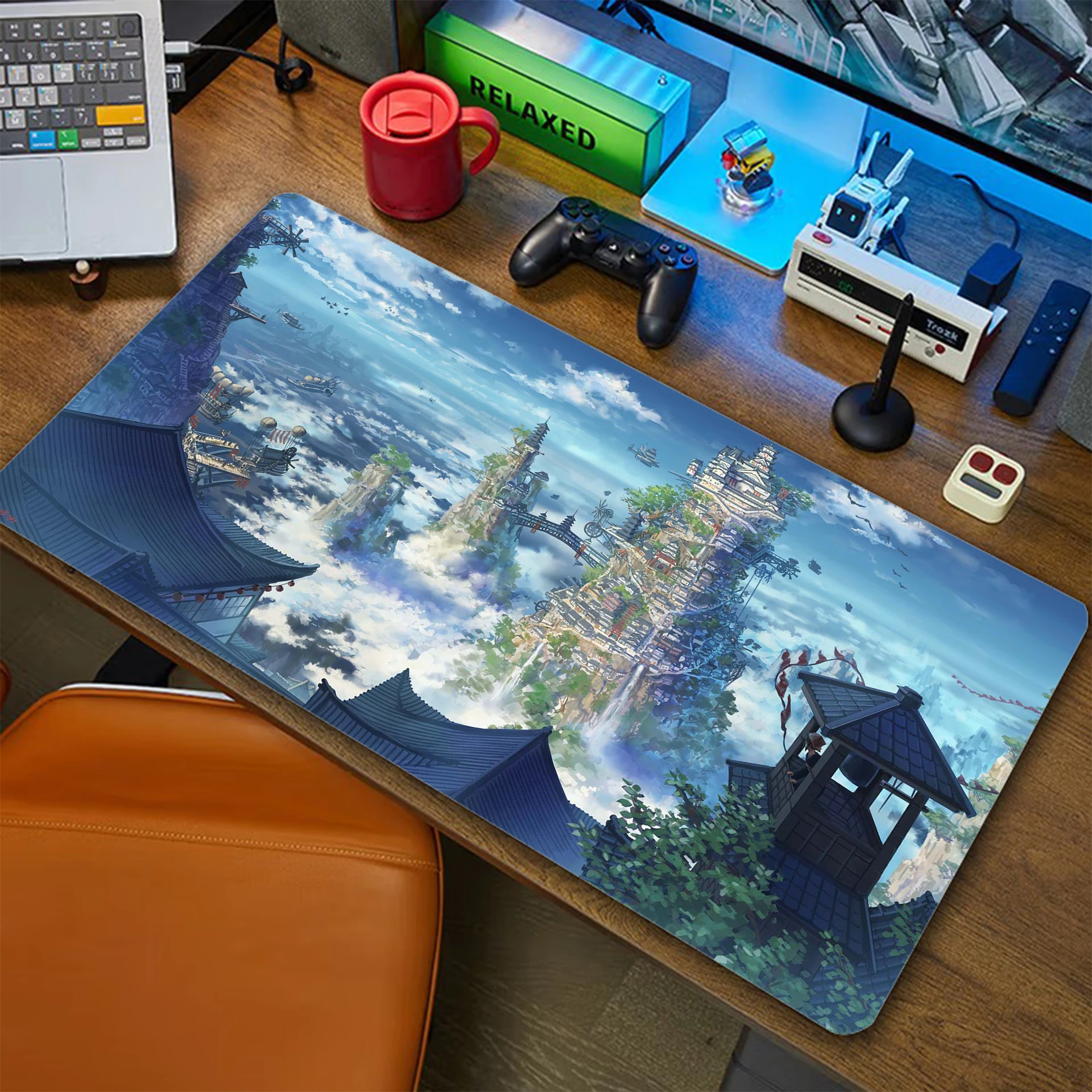 

Japanese Landscape Mouse Pad Anti-slip Gaming Setup Accessories Mousepad XXL Desk Mat Locking Edge Mouse Pads Keyboard Mat