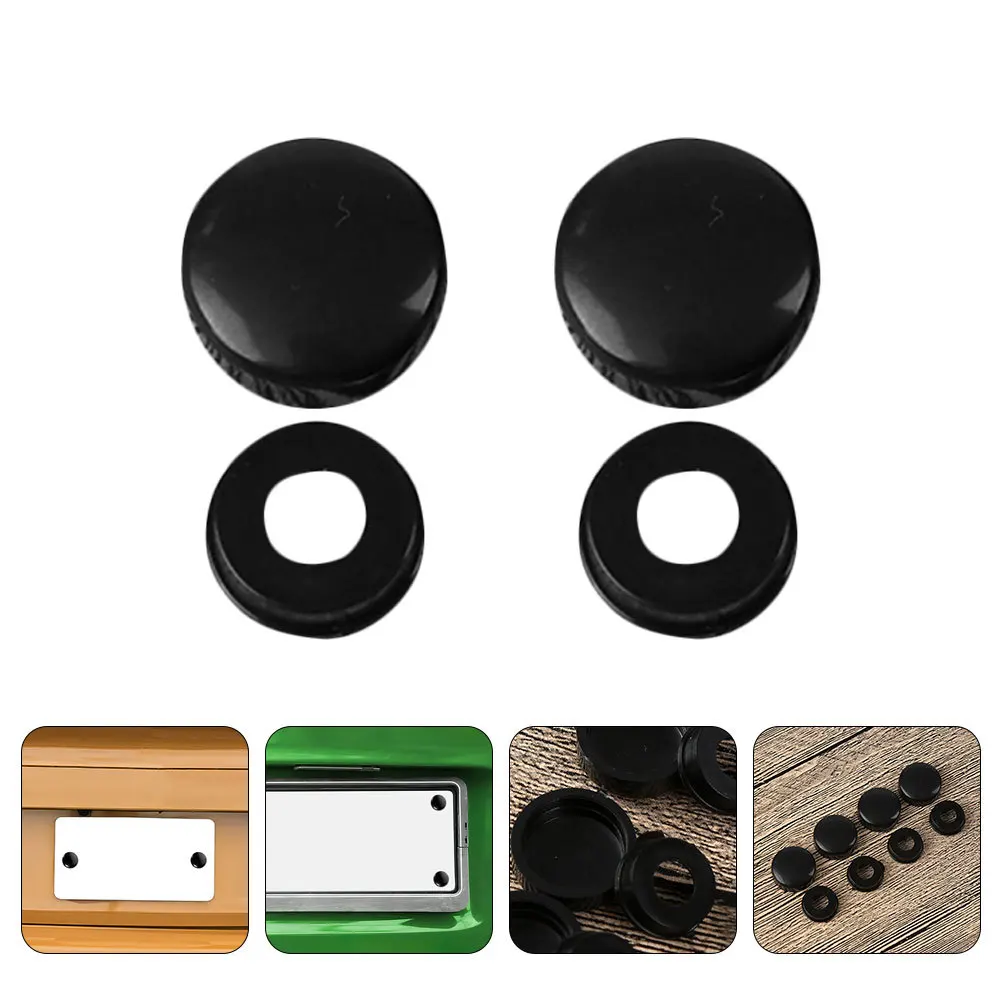 

20Pairs Plastic License Plate Screws Security Caps Inspections Mounting Hardware for Cars Trucks Motorcycles