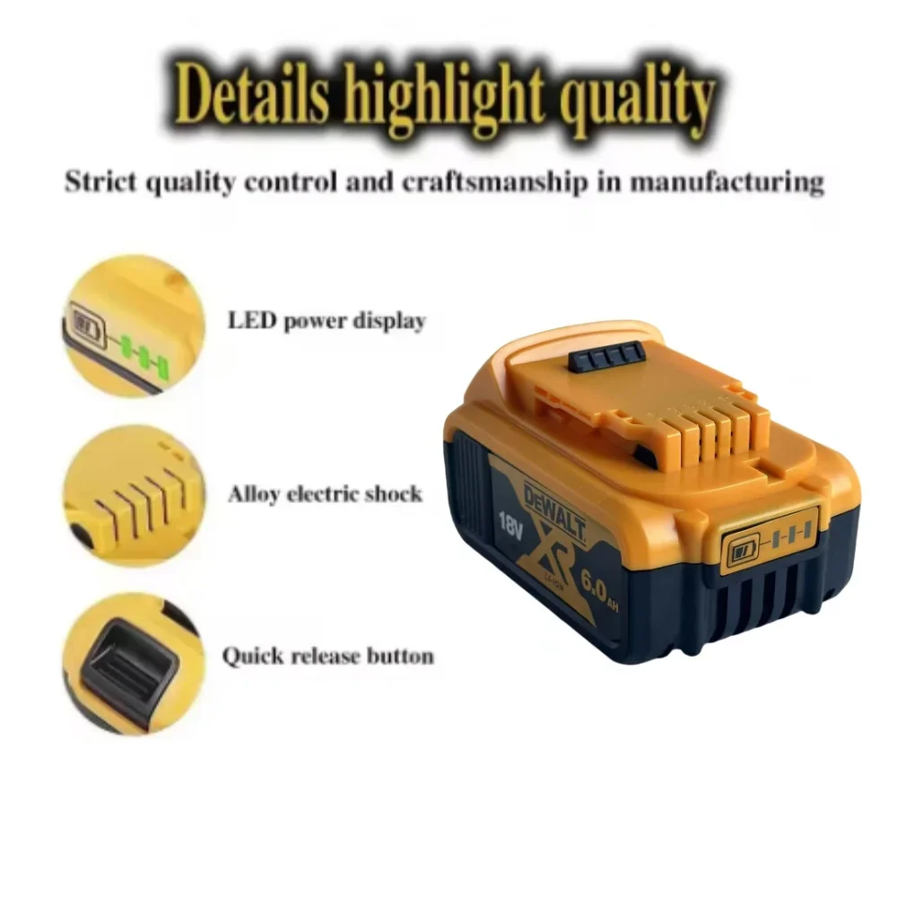 Dewalt FLEXVOLT 20V/60V MAX Lithium-ion Battery 9Ah DCB609  DCB606 DCB612 DCB609 DCB205 DCB200 DCB182 Batería for Dewalt 20V