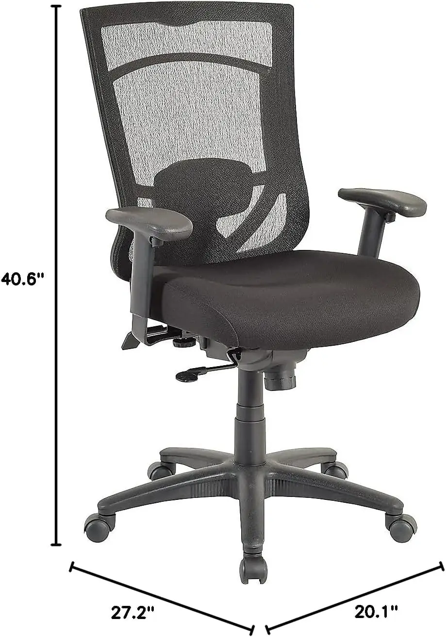 كرسي مهام من القماش الخلفي الشبكي مع مادة، طبقة جل تبريد، فحم #2