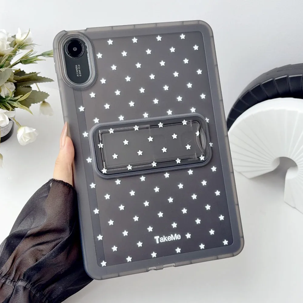 Transparent Shockproof Printed Stand Case For Xiaomi Pad 6S Pro 12.4