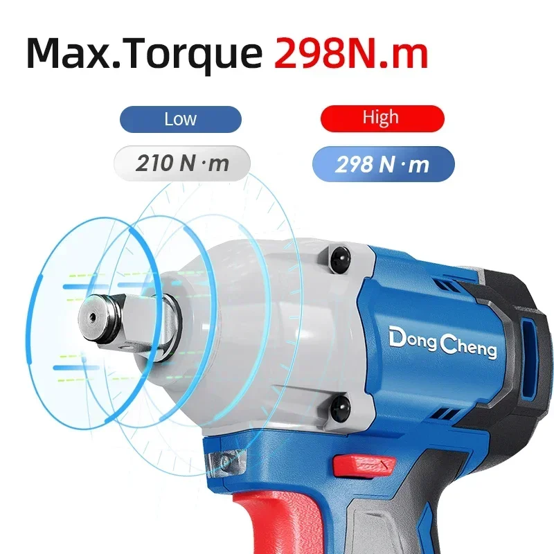 2026In Stock Electric Power Tools Brushless Rechargeable Lithium-Ion Cordless Impact Wrench