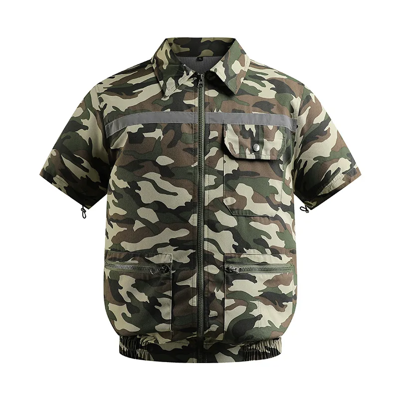 Summer New Air Conditioner Clothing Night Reflective with Fan Clothing Labor Insurance Multi-functional Cooling Clothing