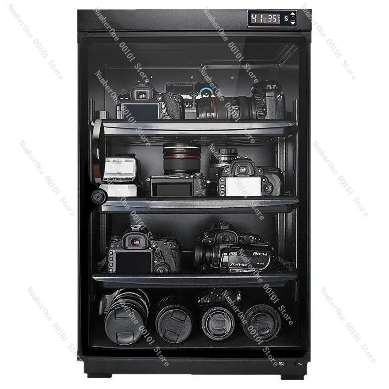Mirrorless Camera Lens Dehumidification Box, Electronic Moisture-Proof Cabinet for DSLR Cameras and Lenses