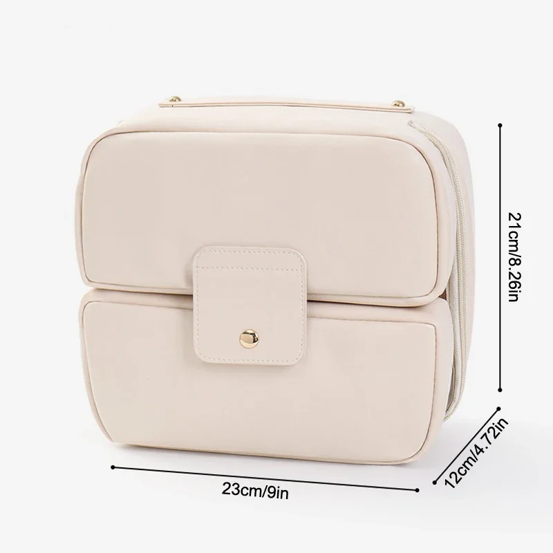 Portátil dobrável pincéis de maquiagem ferramentas cosméticas organizador saco cosmético com vários compartimentos viagem bolsa de armazenamento de higiene pessoal