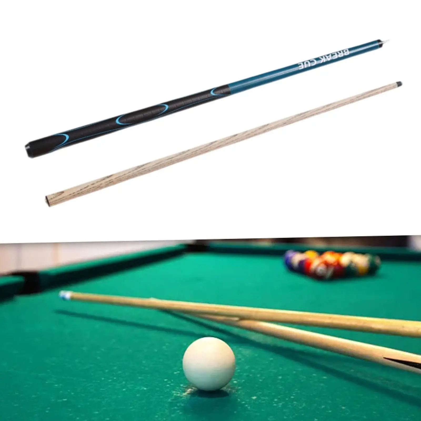 

Pool Stick 13.8mm Large Tip Hardwood Punch Cue Billiard Pool Cue Stick Break