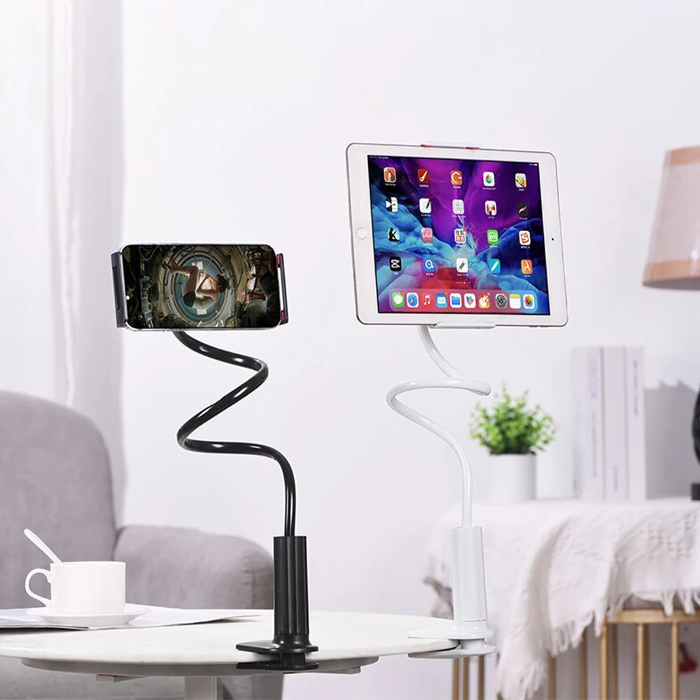 70cm Phone Holder Stand Lazy Bracket Headrest Bed 360 Flexible Long Arms Clamp Mount For iPhone Samsung and 3.5~6.7" Device