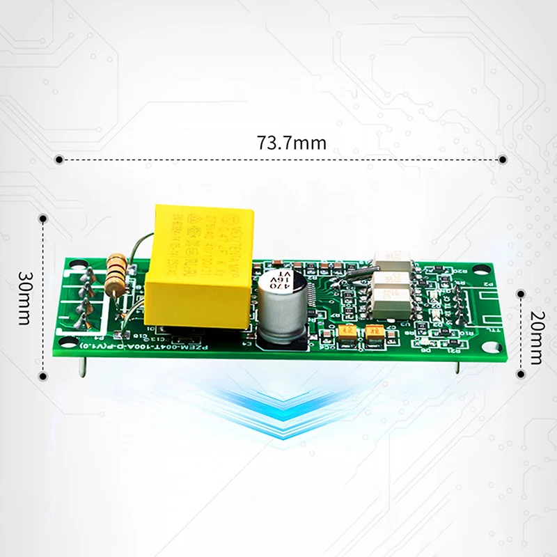 Medidor Multifunções Digital, Tensão Atual Módulo de Teste de Freqüência, Comunicação, TTL Serial, PZEM-004T, AC 80-260V, 100A, 1 Conjunto