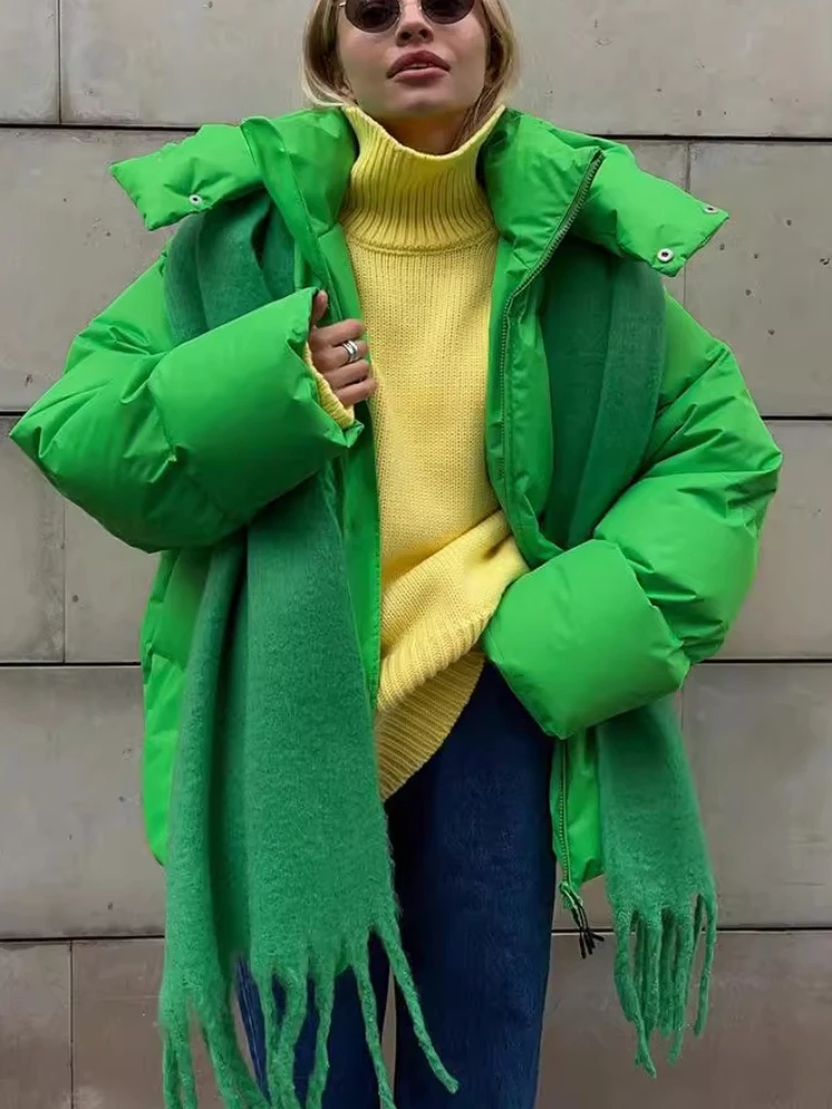 여성용 면 재킷 따뜻하고 패셔너블한 루즈핏 편안한 순면 재킷 가을 겨울 신상 캐주얼하고 심플한 따뜻한 상의