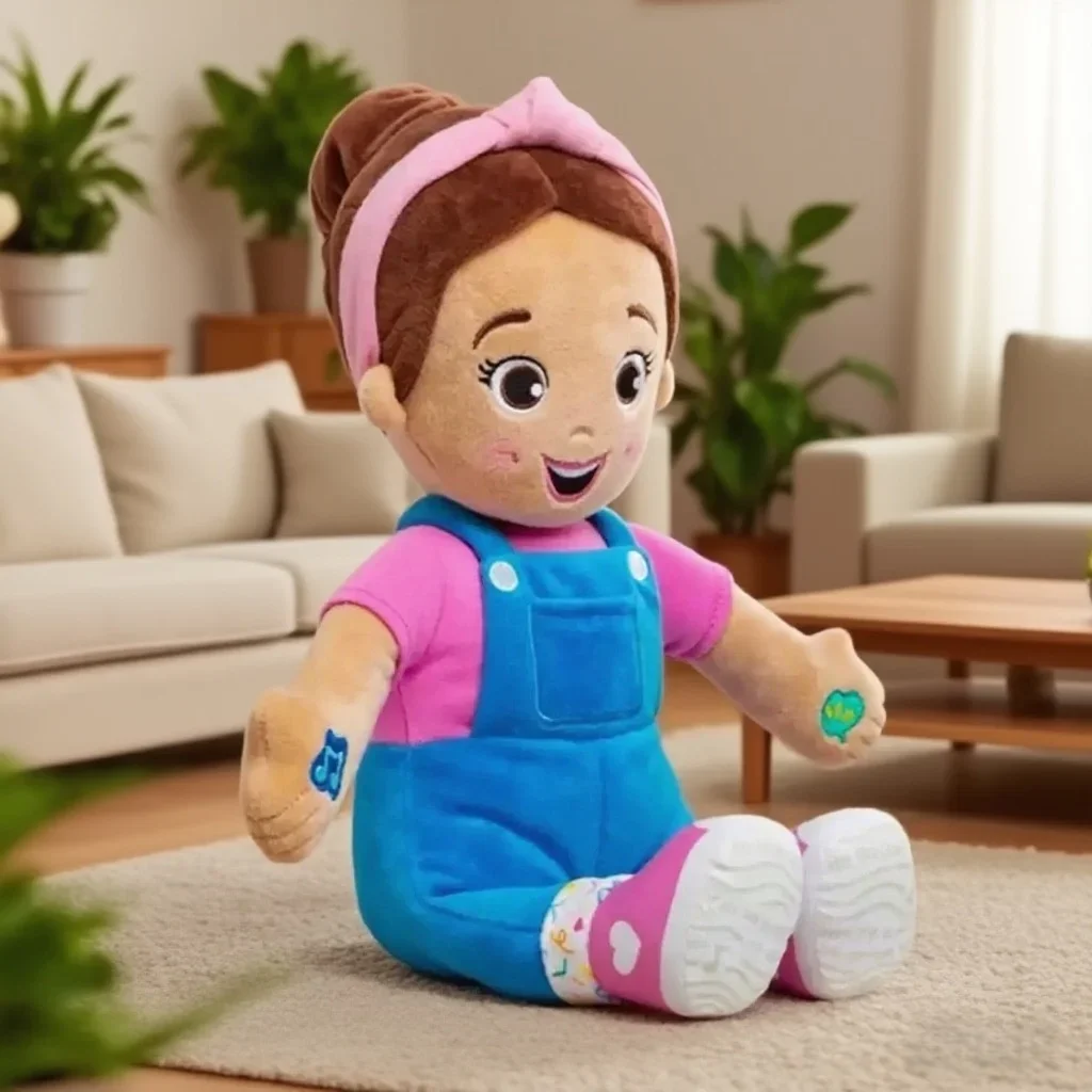 1 Uds. Juguetes de 30cm Ms Rachel Speak & Sing Doll juguete musical de peluche suave juguete interactivo estilo de dibujos animados muñeca de trapo niños niñas regalos de cumpleaños