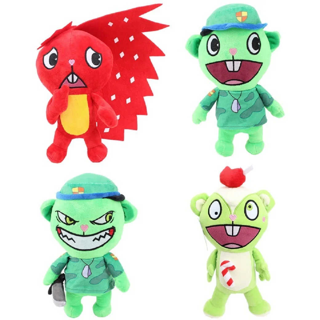 Neue HTF Happy Tree Friends Anime Plüschtiere: Soldat Fliqpy und Militär Flipy Puppen als Geschenk für Kinder – Detail 1