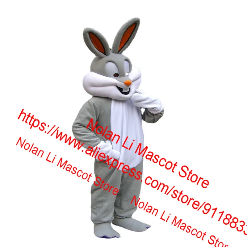 High Quality EVA Helmet Super Soft Plush Rabbit Mascot Costume Unisex Cartoon Suit Role Playing Game Adult Size Holiday Gift 163