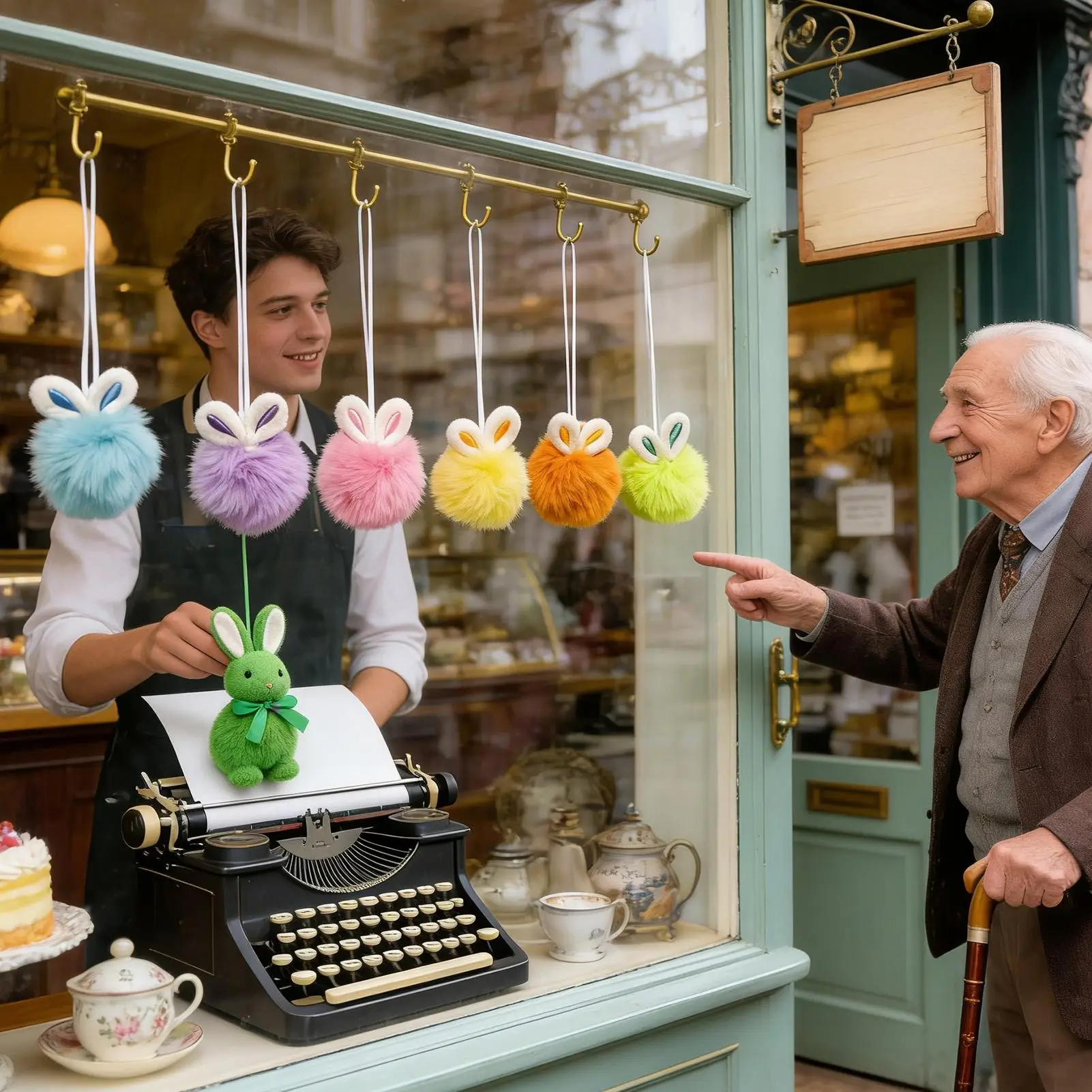 

Spring Bunny Ornament 6 Pieces Cute Hangable Plush Bunny Ear Pendant For Wall Living Room Bedroom Entryway Entrance Family