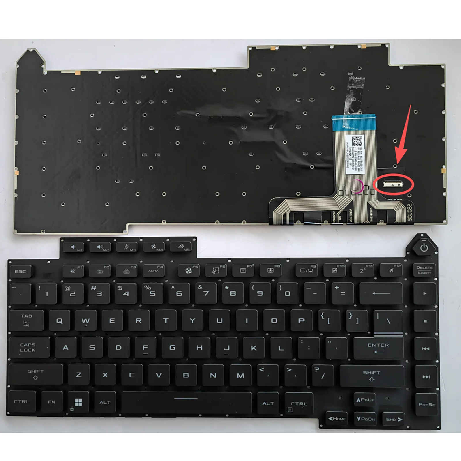 US Layout for ASUS 2021 ROG 5R G15 Strix G513QR/QE/IM/IE/IC G15 G513Q G513QY/QM G533 G513RC/RM/RW Laptop Keyboard backlight
