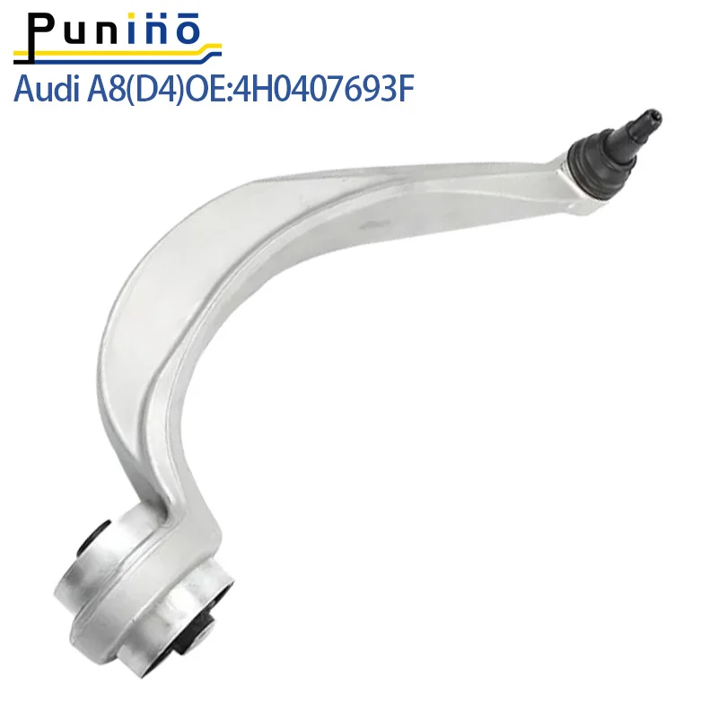 Punino Pair Front Lower Suspension Control Arm Curve For Audi A8 D4 4H2 4H8 4HC 4HL 2009-2018