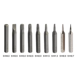 5Pc Screwdriver Bit H4×28mm Small Hex Screwdriver Bit H0.7 H0.9 H1.5 H3 H4 4mm Hex Shank Furniture Industry Screw Equipment Tool