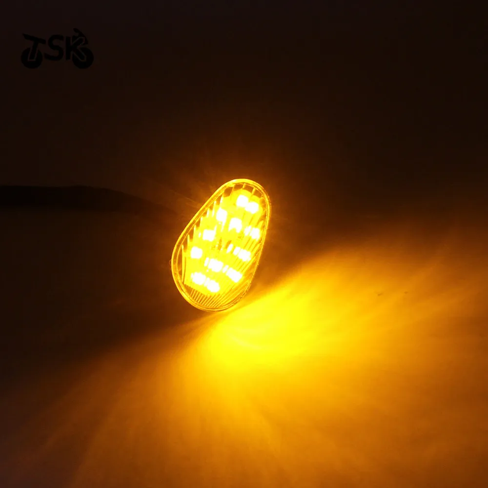 2 Stuks Motorfiets Led Richtingaanwijzer Lampje Voor Yamaha Yzf R1 R3 R6 R 6S Fz6 Fz1 Fz Fazer Fz6r Fz07 Fz8 Fz09 Tmax MT-07 MT-09