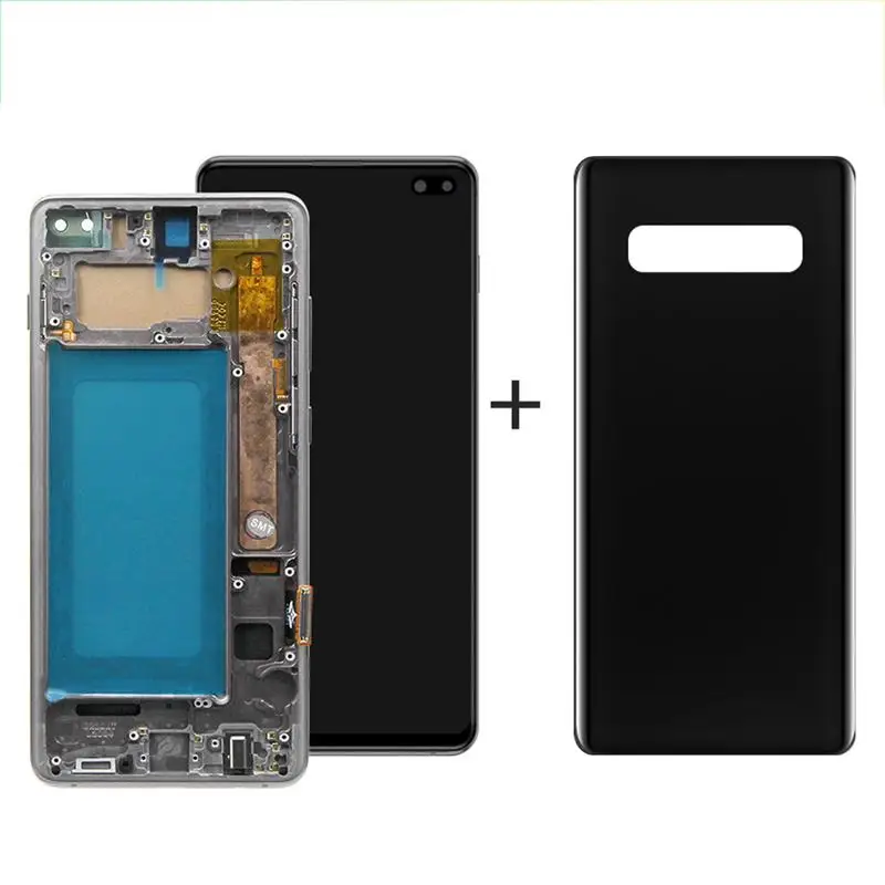 Top! 6.4''S10 Plus For Samsung Tested S10+ G975F G975U G975W G975 LCD Display Touch Screen Digitizer Assembly Replacement