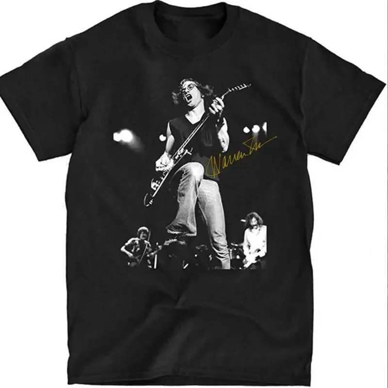 WARREN ZEVON SIGNED T Shirt Black All Size S 4XL Signature CG214