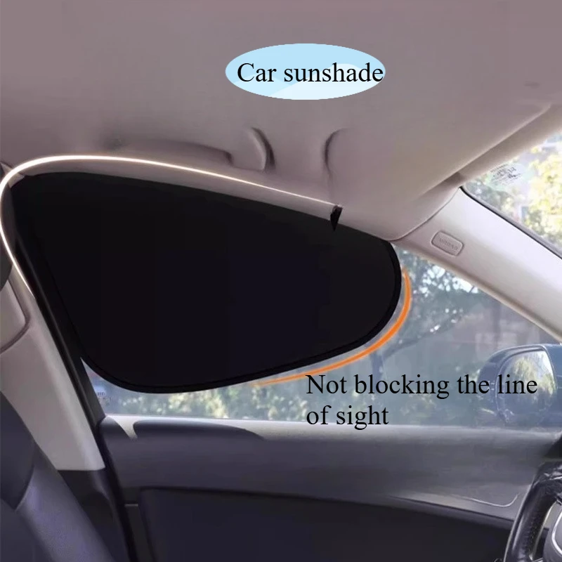 

Summer Car Sun Visor Electrostatic Adsorption Car Window 4-Layer Sun Shade Curtains Anti-Glare UV-Blocker Sun Protection Cover