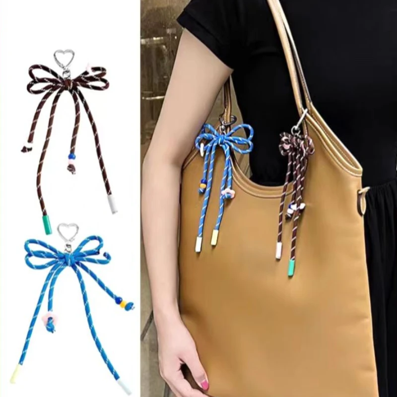 Cordón colgante de cuerda tejida de nailon, correa colgante con lazo resistente, adecuada para bolso de mano, bolso de hombro, adorno para bolso, 1 ud.