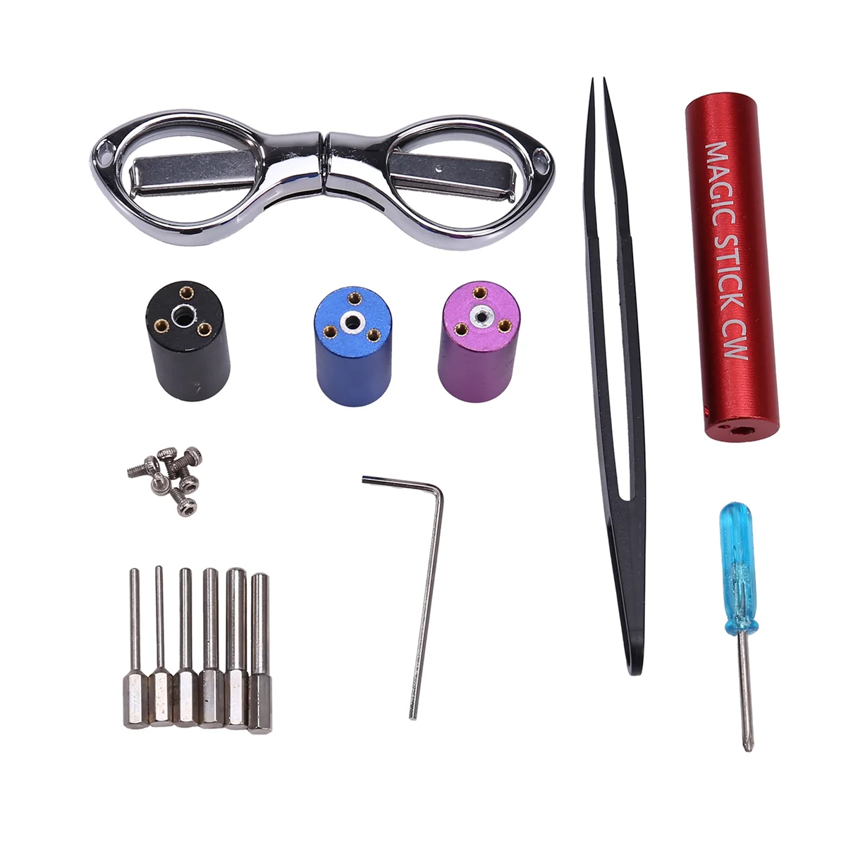 

Tool Kit Coil Jig CW-20/ CW-25/ CW-30 Scissors Tweezers Stick Coiling Winding Pliers Wire DIY Tools Set