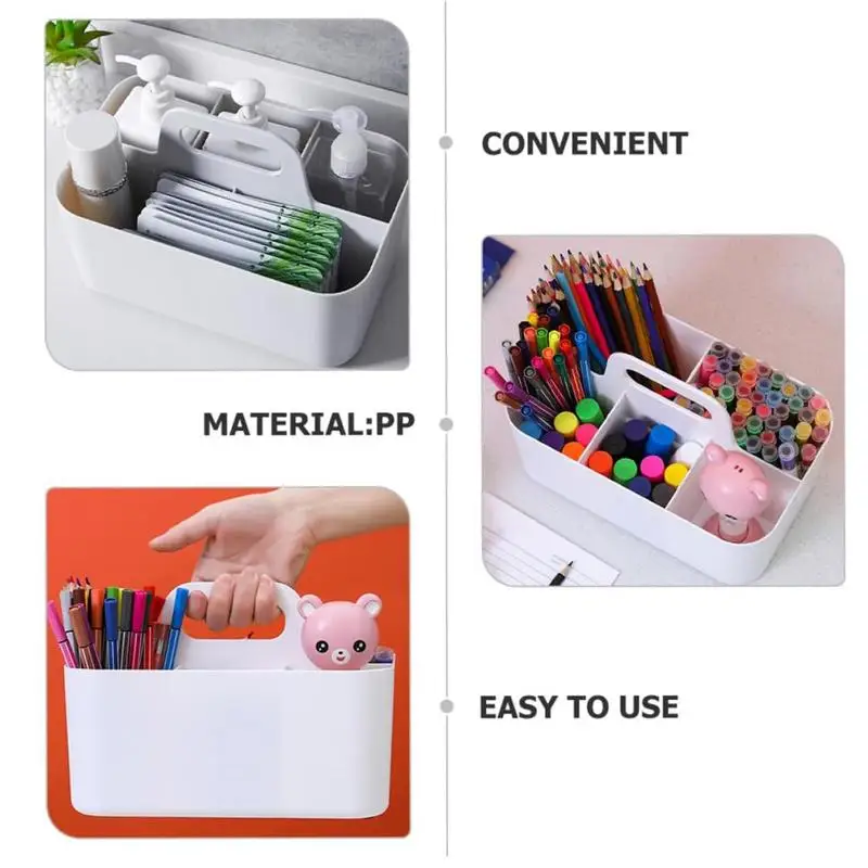 Desktop Storage Organizer Stationery Box Holder Reusable Remote Control Container Holder For Watercolor Pens Marker