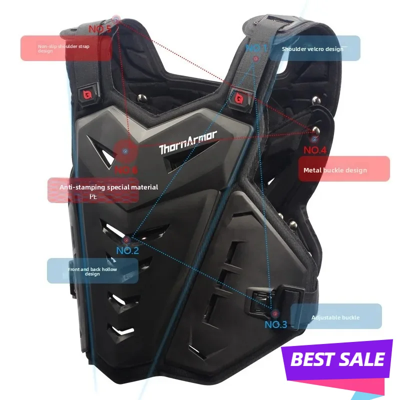 Мотоциклетный защитный жилет Knight Armor Offroad: дышащая экипировка для гонок, броня для тела, с флаговым узором