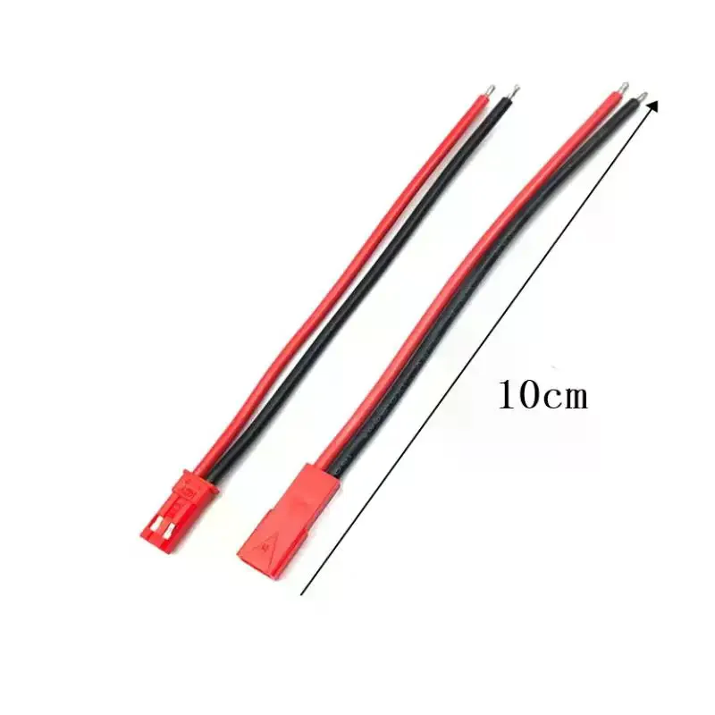 Connect LED Strip Power: 5Pairs JST SYP 2Pin Connector Male Female Plug 20AWG 10cm Silicone Cable For LED Strip RC Battery